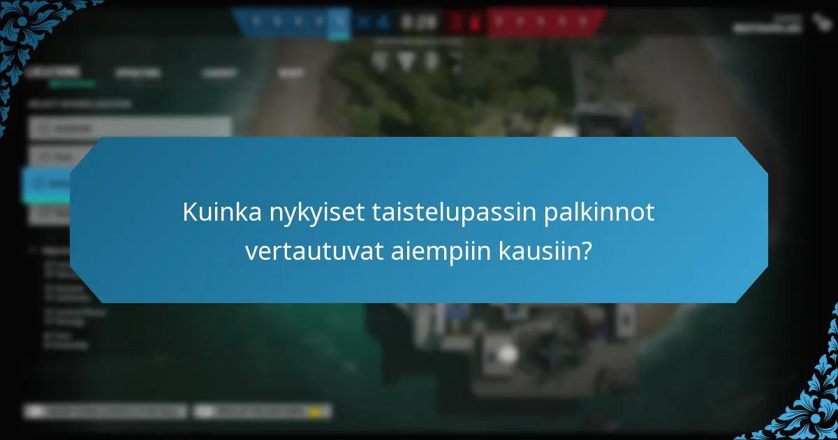 Mitkä ovat yhteisön ehdotukset taistelupassin palkinnoista?