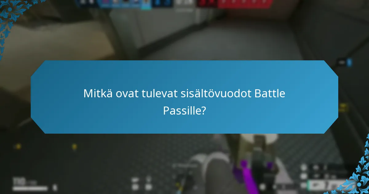 Mitkä palkinnot ovat odotettavissa tulevissa Battle Passeissa?